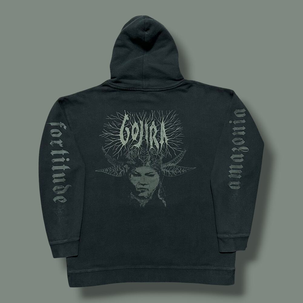 Gojira Band Hoodie Greatest Miracle Fortitude Black French Heavy Metal Pullover